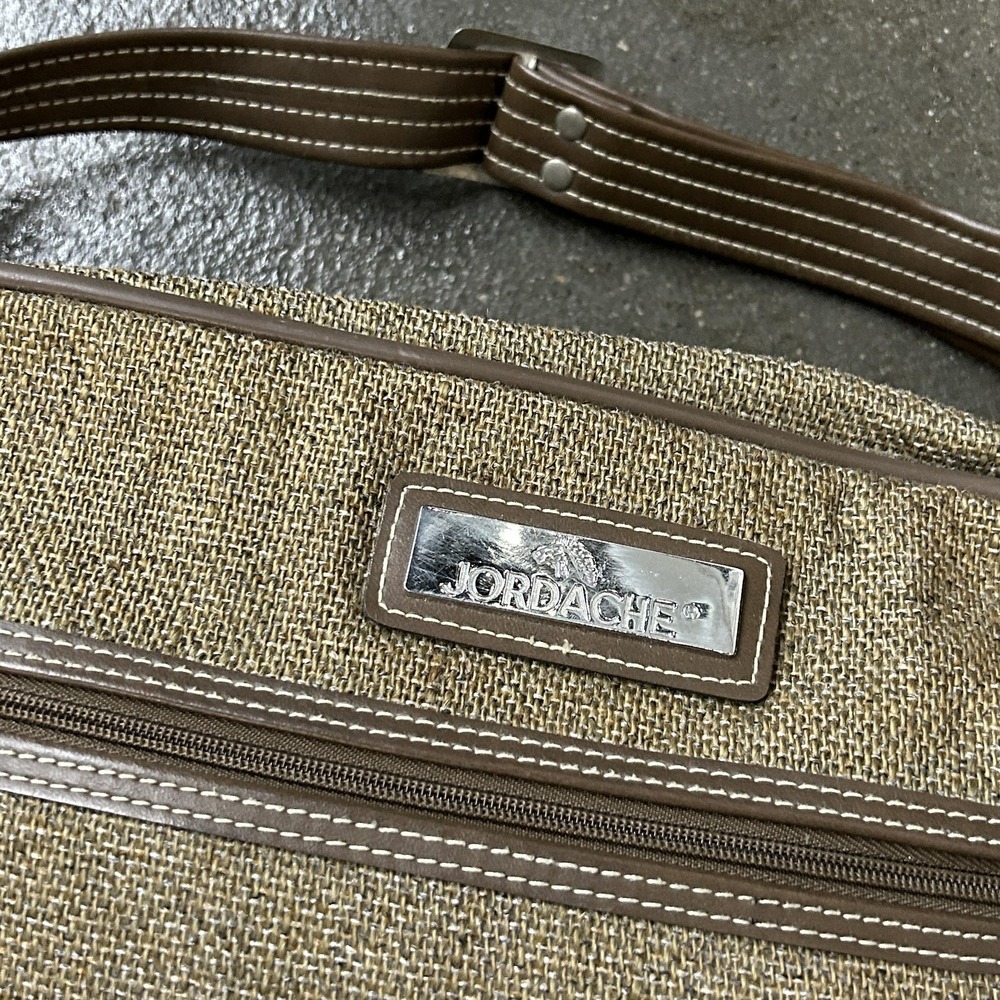 Jordache Beige 17" Messenger Bag Adjustable Strap‎ Mens Travel Shoulder Bag - Picture 2 of 11